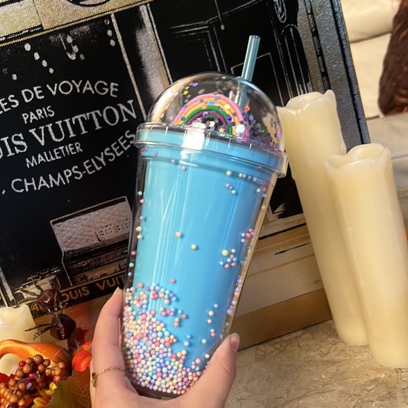 New! Rainbow 🌈 Blue Tumbler - Picture 5 of 7